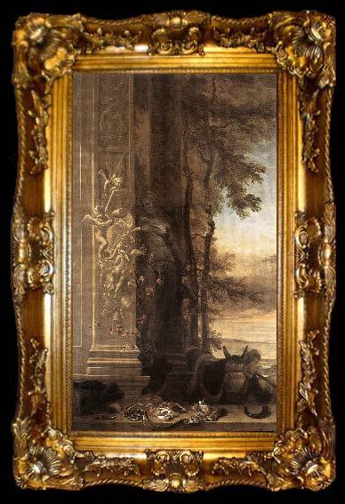 framed  WEENIX, Jan Game Still-Life with Statue of Diana, ta009-2
